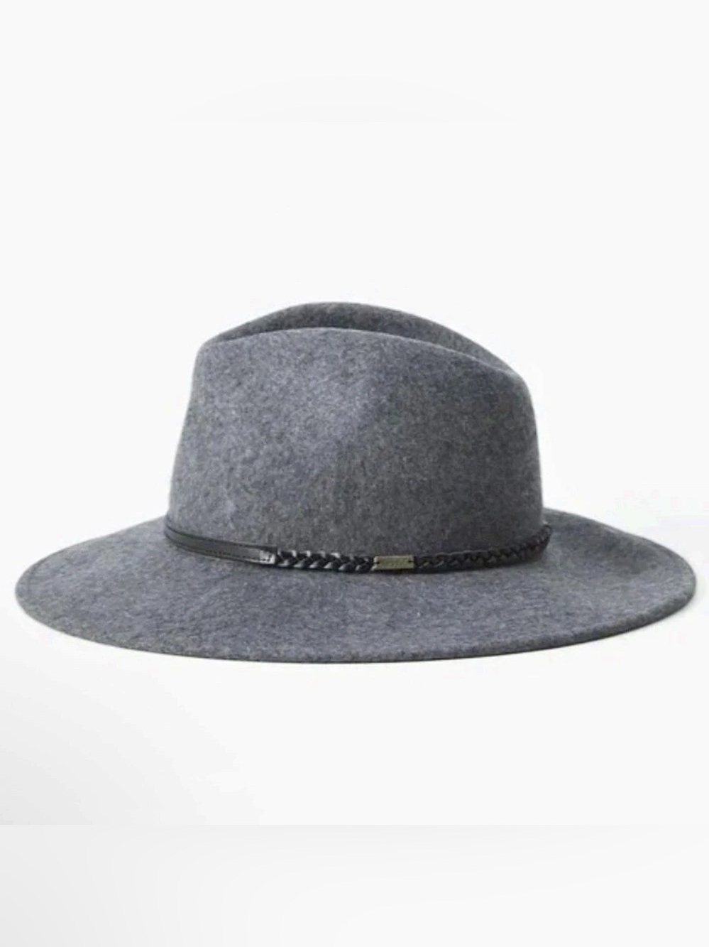 Billogong Floppy Brim Wool Felt Fedora Gray Hat